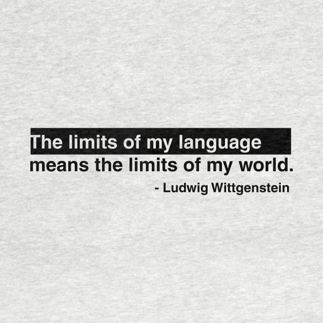 Ludwig Wittgenstein Quote by lkn